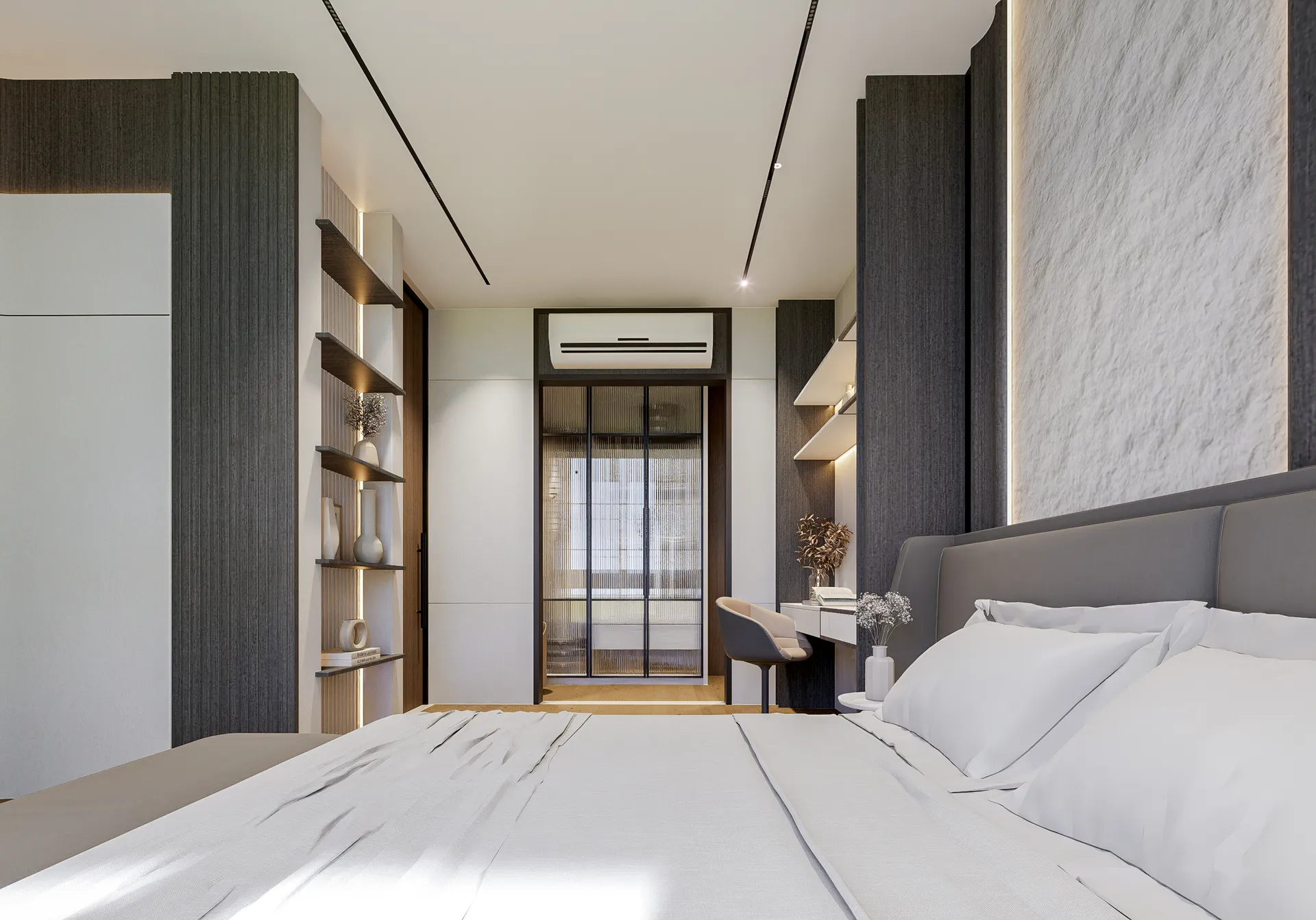 Luxury residential night view